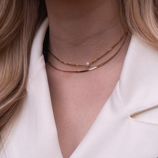 Double Pearl Choker
